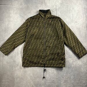 Fendi Men's Brown Monogram Jacket Men’s S Size, Women’s L Size